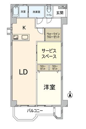 チサンマンション第1江坂 間取図(平面図) 間取図(平面図)