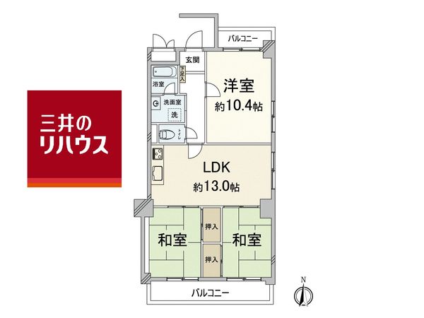 エムアンドエッチ第3 間取図(平面図) エムアンドエッチ第3 間取図(平面図)