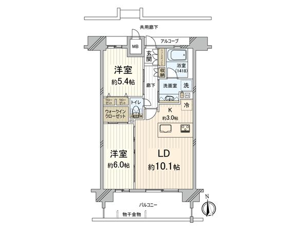 グランアッシュ江坂 間取図(平面図)