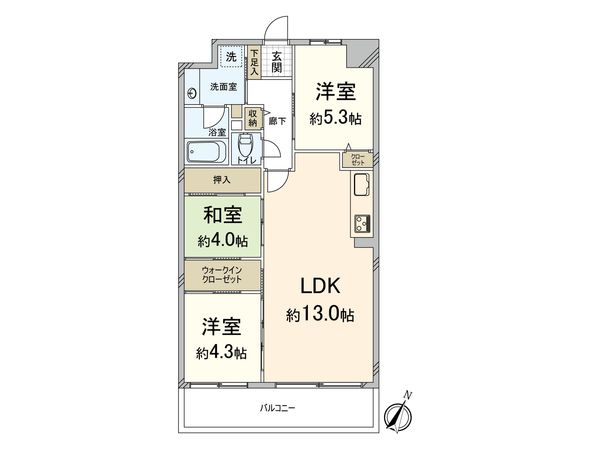 ロイヤルコート豊中 壱番館 間取図(平面図)