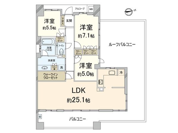 ステイツグラン吹田垂水町 間取図(平面図) ステイツグラン吹田垂水町 間取図(平面図)