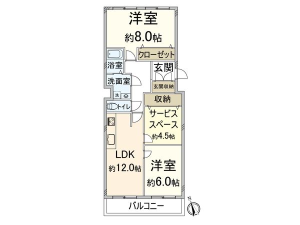 ユニライフ北大阪 2号棟 間取図(平面図) ユニライフ北大阪 2号棟 間取図(平面図)