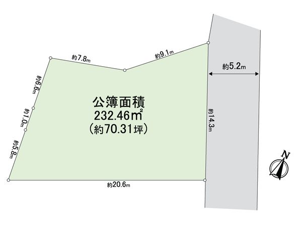 吹田市千里丘上 土地 区画図