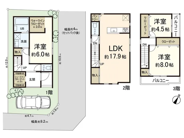 建物参考価格：23100000円建物延床面積：102.53平米（約31.01坪）●上記プランは一例でお客様が自由に決定できます。