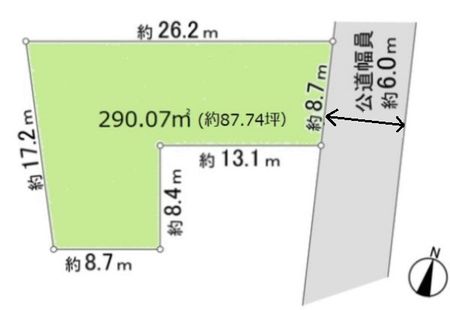摂津市東別府4丁目 地形図