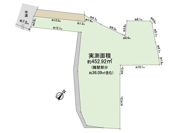 吹田市千里丘中:古家付き土地 区画図 吹田市千里丘中:古家付き土地 区画図