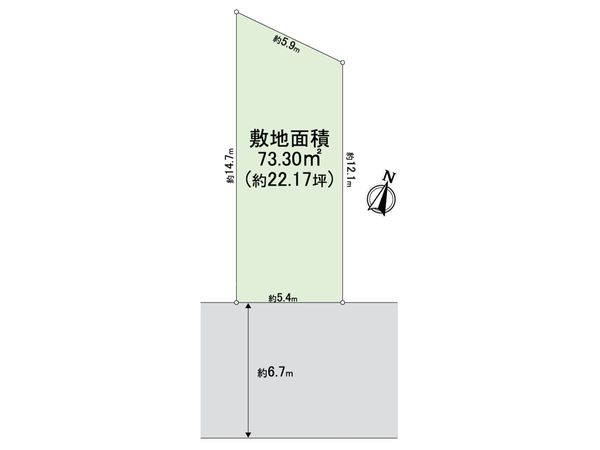 摂津市鳥飼本町4丁目 土地 区画図 摂津市鳥飼本町4丁目 土地 区画図