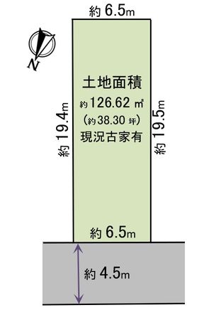 吹田市高城町 土地 区画図 吹田市高城町 土地 区画図