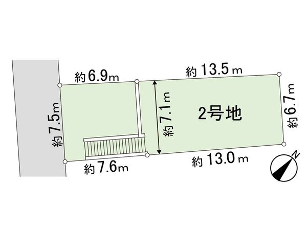 吹田市千里丘中 2号地 区画図 吹田市千里丘中 2号地 区画図