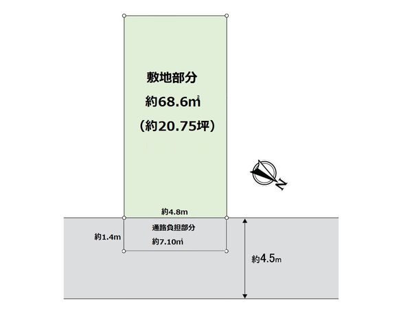 摂津市正雀2丁目 区画図 摂津市正雀2丁目 区画図