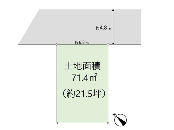 摂津市鳥飼新町2丁目 土地 区画図 区画図