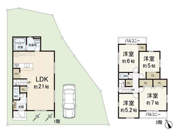三島2丁目 間取図(平面図)