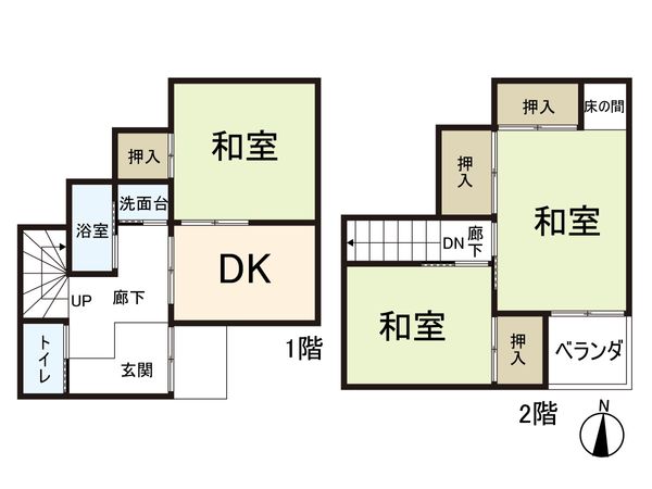 吹田市岸部南3丁目 中古戸建 間取図(平面図) 間取図(平面図)