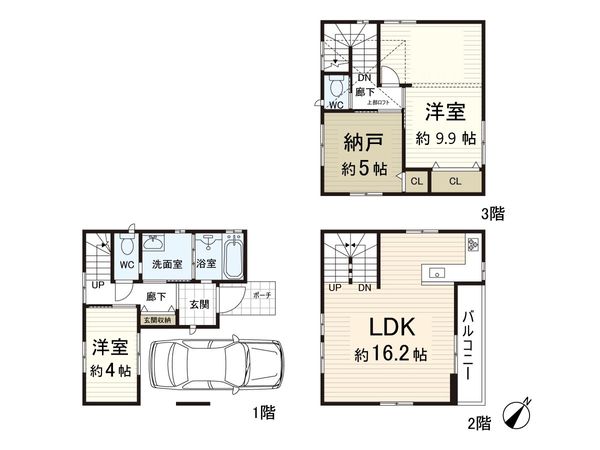 吹田市吹東町 新築 間取図(平面図)