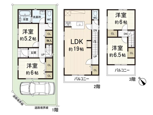 千里丘東5丁目 3号地 間取図(平面図) 間取図(平面図)