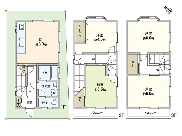 摂津市庄屋一丁目 戸建 間取図(平面図) 摂津市庄屋一丁目 戸建 間取図(平面図)