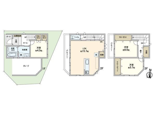 摂津市東別府2丁目 新築戸建 間取図(平面図)