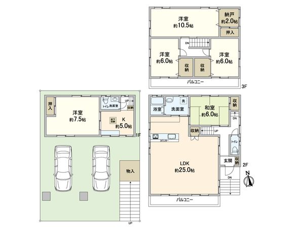 摂津市鳥飼西三丁目 中古戸建 間取図(平面図) 摂津市鳥飼西三丁目 中古戸建 間取図(平面図)