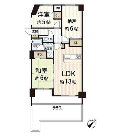 サンマンションアトレ吹田片山通り 間取図(平面図)