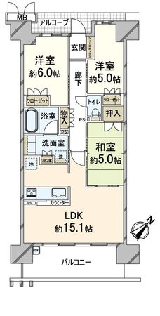 ローレルスクエア健都ザ・レジデンス Fifth stage 間取図(平面図)