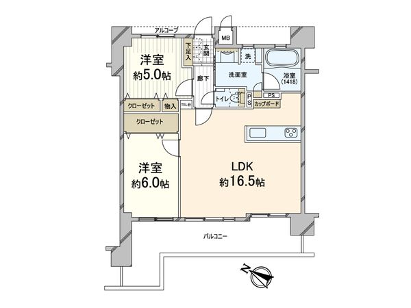 エスリード南摂津 間取図(平面図)
