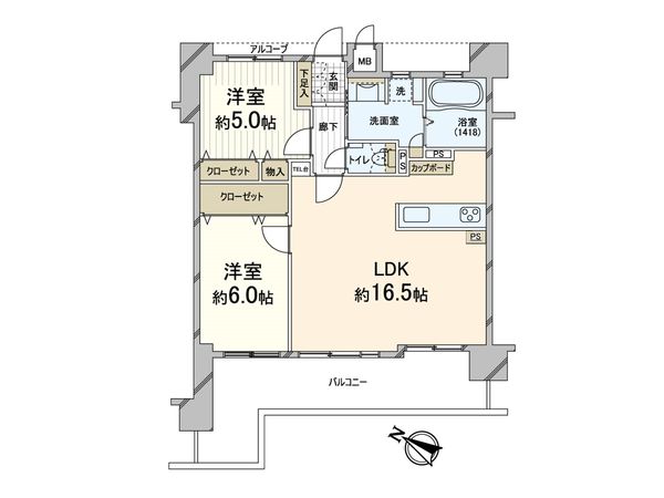 エスリード南摂津 間取図(平面図)