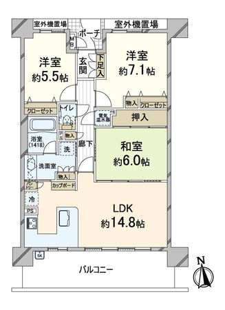 ソフィア千里丘ブライトスクエア 間取図(平面図)