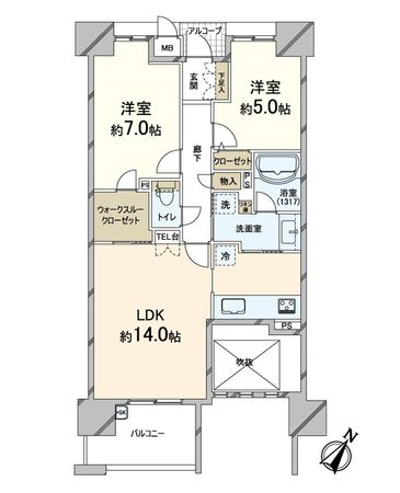 クレアガーデン高槻プレミアム 間取図(平面図)