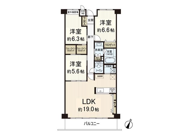 ライオンズマンション吹田新芦屋 間取図(平面図) ライオンズマンション吹田新芦屋 間取図(平面図)