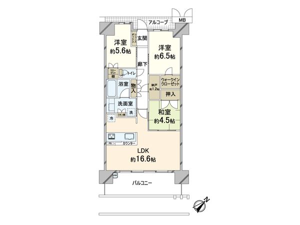 ローレルスクエア健都ザ・レジデンス Fifth stage 間取図(平面図) 間取図(平面図)
