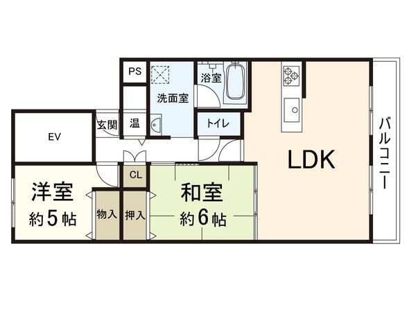 摂津スカイハイツ 間取図(平面図)