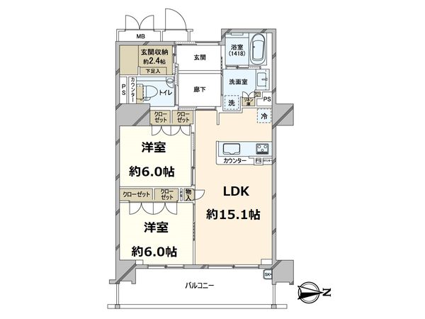 マスターズマンション吹田千里丘中楽坊 間取図(平面図)