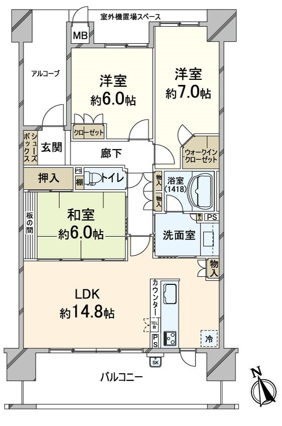 千里ディアヒルズ アーバ・リッジ 間取図(平面図) 間取図(平面図)