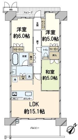 ローレルスクエア健都ザ・レジデンス Fifth stage 間取図(平面図) ローレルスクエア健都ザ・レジデンス Fifth stage 間取図(平面図)