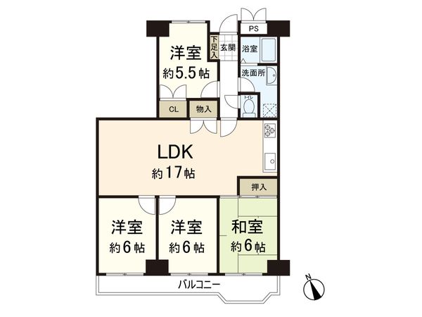 青葉丘マンション 間取図(平面図) 青葉丘マンション 間取図(平面図)