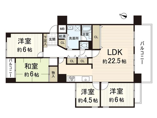 グランコープ吹田 間取図