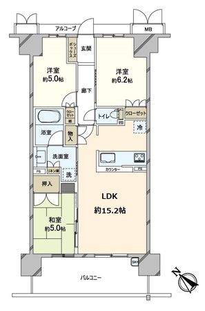 ローレルスクエア健都ザ・テラス 間取図(平面図) ローレルスクエア健都ザ・テラス 間取図(平面図)