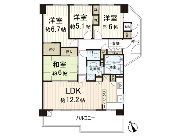 ルネシーズンズ千里の丘 3番館 間取図(平面図) ルネシーズンズ千里の丘 3番館 間取図(平面図)