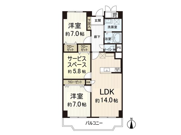 日興千里台スカイタウン D館 間取図(平面図) 日興千里台スカイタウン D館 間取図(平面図)