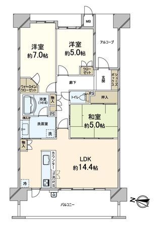 千里ディアヒルズ・ブライト・リッジ 間取図(平面図) 千里ディアヒルズ・ブライト・リッジ 間取図(平面図)