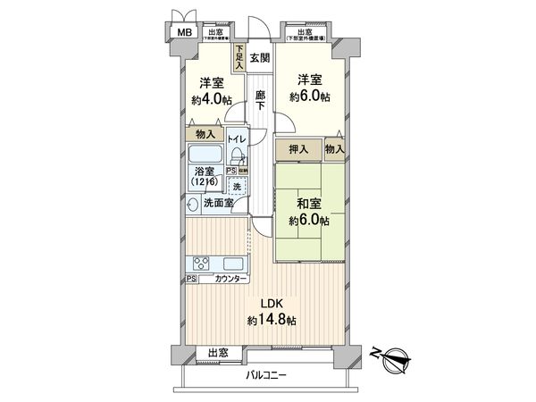 エンゼルハイム吹田東 間取図(平面図) エンゼルハイム吹田東 間取図(平面図)