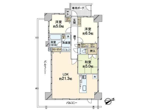ディモア吹田千里丘 間取図(平面図) ディモア吹田千里丘 間取図(平面図)