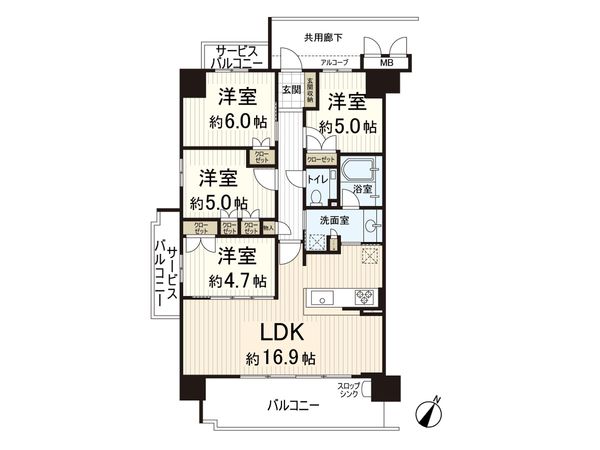 MIRAIMOスクエア 間取図(平面図) MIRAIMOスクエア 間取図(平面図)