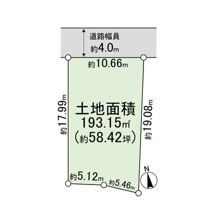 武庫之荘2丁目土地1号地 区画図 武庫之荘2丁目土地1号地 区画図