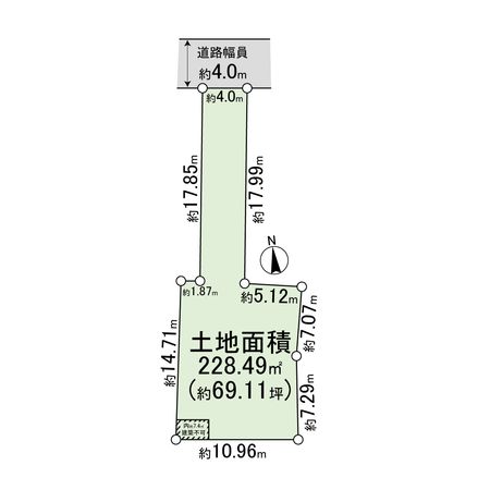 武庫之荘2丁目土地2号地 区画図 武庫之荘2丁目土地2号地 区画図