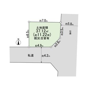 水堂町2丁目土地 区画図
