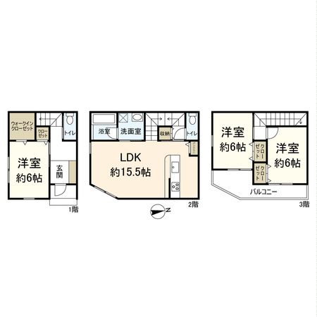 建物プラン例 (間取り図)