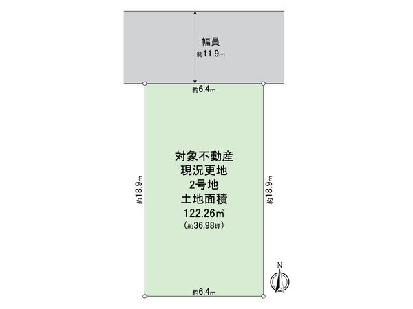南武庫之荘4丁目 2号地 区画図 南武庫之荘4丁目 2号地 区画図