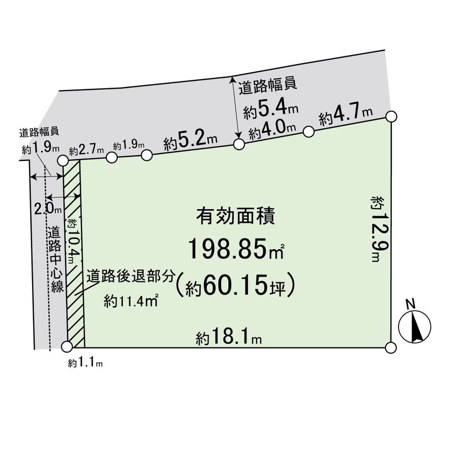 大庄西町2丁目土地 区画図 区画図