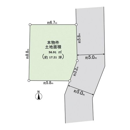 東園田町2丁目建築条件付き土地 区画図 東園田町2丁目建築条件付き土地 区画図